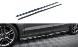 Seitenschweller Ansatz Cup Leisten passend für Ford S-Max ST-Line Mk2 schwarz Hochglanz