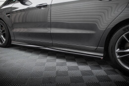 Seitenschweller Ansatz Cup Leisten passend für Ford S-Max ST-Line Mk2 schwarz Hochglanz