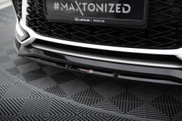 Cup Spoilerlippe Front Ansatz passend für Lexus RX F-Sport Mk5 schwarz Hochglanz