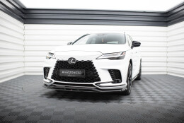Street+ Spoilerlippe Front Ansatz passend für Lexus RX F-Sport Mk5 schwarz Hochglanz