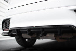 Mittlerer Cup Diffusor Heck Ansatz DTM Look passend für Lexus RX F-Sport Mk5 schwarz Hochglanz