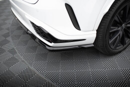 Mittlerer Cup Diffusor Heck Ansatz DTM Look passend für Lexus RX F-Sport Mk5 schwarz Hochglanz