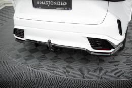 Mittlerer Cup Diffusor Heck Ansatz DTM Look passend für Lexus RX F-Sport Mk5 schwarz Hochglanz