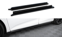 Seitenschweller Ansatz Cup Leisten für Lexus RX F-Sport Mk5 schwarz Hochglanz
