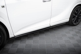 Seitenschweller Ansatz Cup Leisten passend für Lexus RX F-Sport Mk5 schwarz Hochglanz