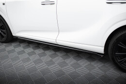 Seitenschweller Ansatz Cup Leisten passend für Lexus RX F-Sport Mk5 schwarz Hochglanz
