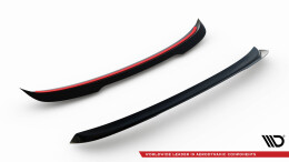 Heck Spoiler Aufsatz Abrisskante passend für Skoda Scala schwarz Hochglanz