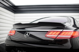 Heck Spoiler Aufsatz Abrisskante 3D für Mercedes-Benz S Coupe AMG-Line C217 Facelift schwarz Hochglanz