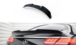 Heck Spoiler Aufsatz Abrisskante 3D passend für Mercedes S Coupe AMG-Line C217 FL schwarz Hochglanz