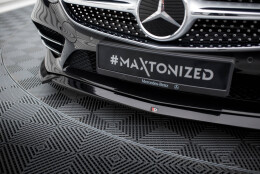 Cup Spoilerlippe Front Ansatz V.1 passend für Mercedes-Benz S Coupe AMG-Line C217 Facelift schwarz Hochglanz