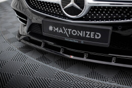 Cup Spoilerlippe Front Ansatz V.2 passend für Mercedes-Benz S Coupe AMG-Line C217 Facelift schwarz Hochglanz