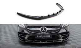 Street+ Spoilerlippe Front Ansatz V.2 passend für Mercedes S Coupe AMG-Line C217 FL schwarz Hochglanz