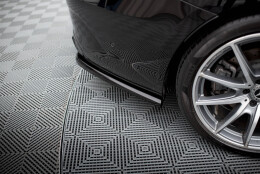 Mittlerer Cup Diffusor Heck Ansatz DTM Look passend für Mercedes-Benz S Coupe AMG-Line C217 Facelift schwarz Hochglanz