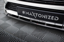 Cup Spoilerlippe Front Ansatz passend für Peugeot 308 GT Mk3 schwarz Hochglanz