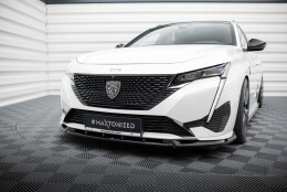 Cup Spoilerlippe Front Ansatz passend für Peugeot 308 GT Mk3 schwarz Hochglanz