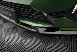 Cup Spoilerlippe Front Ansatz passend für Peugeot 308 GT Mk3 schwarz Hochglanz