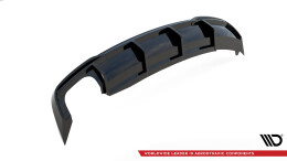 Heck Ansatz Diffusor für Audi A5 Coupe 8T Facelift (Doppelauspuff li.)