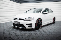 Street+ Spoilerlippe Front Ansatz V.5 + Flaps passend für VW Golf R / R-Line Mk7
