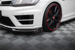 Street+ Spoilerlippe Front Ansatz V.5 + Flaps passend für VW Golf R / R-Line Mk7