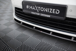 Cup Spoilerlippe Front Ansatz V.6 passend für VW Golf R / R-Line Mk7 schwarz Hochglanz