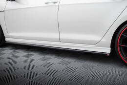 Seitenschweller Ansatz Cup Leisten V.3 passend für VW Golf R / R-Line Mk7 schwarz Hochglanz