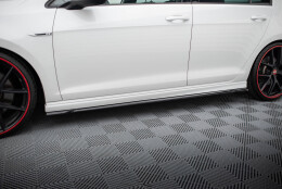 Seitenschweller Ansatz Cup Leisten V.4 passend für VW Golf R / R-Line Mk7 schwarz Hochglanz