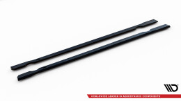 Seitenschweller Ansatz Cup Leisten V.4 passend für VW Golf R / R-Line Mk7 schwarz Hochglanz