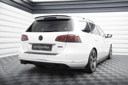 Heck Spoiler Aufsatz Abrisskante für VW Passat Variant B7 schwarz Hochglanz