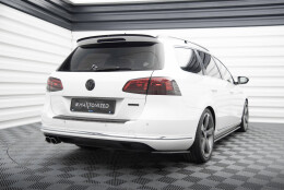 Heck Spoiler Aufsatz Abrisskante passend für VW Passat Variant B7 schwarz Hochglanz