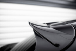 Oberer Heck Spoiler Aufsatz Abrisskante 3D passend für Porsche Macan GTS Mk1 Facelift 2 schwarz Hochglanz