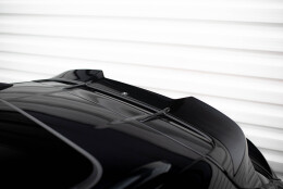 Oberer Heck Spoiler Aufsatz Abrisskante 3D passend für Porsche Macan GTS Mk1 Facelift 2 schwarz Hochglanz