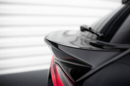 Unterer Heck Spoiler Aufsatz Abrisskante 3D für Porsche Macan GTS Mk1 Facelift 2 schwarz Hochglanz