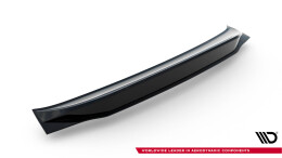 Unterer Heck Spoiler Aufsatz Abrisskante 3D passend für Porsche Macan GTS Mk1 Facelift 2 schwarz Hochglanz