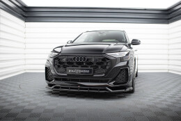 Cup Spoilerlippe Front Ansatz passend für Audi SQ8 / Q8 S-Line Mk1 Facelift schwarz Hochglanz