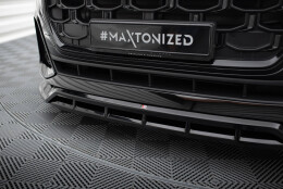 Cup Spoilerlippe Front Ansatz passend für Audi SQ8 / Q8 S-Line Mk1 Facelift schwarz Hochglanz