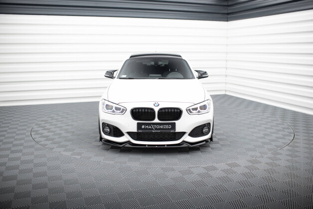 Cup Spoilerlippe Front Ansatz V.5 + Flaps passend für BMW 1er M-Paket / M140i F20 Facelift