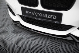 Cup Spoilerlippe Front Ansatz V.5 + Flaps passend für BMW 1er M-Paket / M140i F20 Facelift