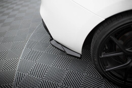 Heck Ansatz Flaps Diffusor V.5 passend für (passend für heckansatz v.3) BMW 1er M-Paket / M140i F20 Facelift schwarz Hochglanz