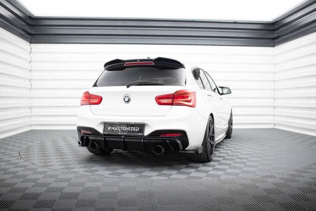 Heck Ansatz Flaps Diffusor V.5 + Flaps passend für (passend für heckansatz V.3) BMW 1er M-Paket / M140i F20 Facelift
