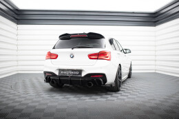 Heck Ansatz Flaps Diffusor V.5 +Flaps für BMW 1er M-Paket / M140i F20 Facelift