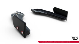 Heck Ansatz Flaps Diffusor V.5 + Flaps passend für (passend für heckansatz V.3) BMW 1er M-Paket / M140i F20 Facelift