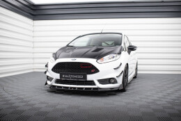 Street+ Spoilerlippe Front Ansatz V.6 + Flaps passend für Ford Fiesta ST Mk7 FL