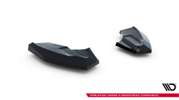 Heck Ansatz Flaps Diffusor V.3 passend für Ford Fiesta ST Mk7 Facelift schwarz Hochglanz