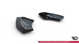 Heck Ansatz Flaps Diffusor V.3 passend für Ford Fiesta ST Mk7 Facelift schwarz Hochglanz