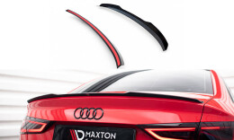 Heck Spoiler Aufsatz Abrisskante für Audi A3 / A3 S-Line / S3 / RS3 Limousine 8V schwarz Hochglanz