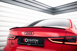Heck Spoiler Aufsatz Abrisskante passend für Audi A3 / A3 S-Line / S3 / RS3 Limousine 8V schwarz Hochglanz