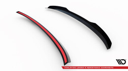 Heck Spoiler Aufsatz Abrisskante passend für Audi A3 / A3 S-Line / S3 / RS3 Limousine 8V schwarz Hochglanz