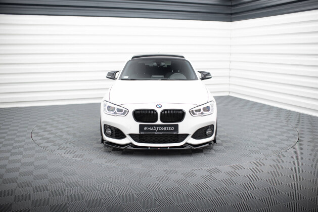 Cup Spoilerlippe Front Ansatz V.5 +Flaps für BMW 1er M-Paket / M140i F20 Facelift