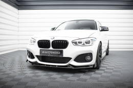 Cup Spoilerlippe Front Ansatz V.5 +Flaps für BMW 1er M-Paket / M140i F20 Facelift