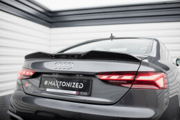 Heck Spoiler Aufsatz Abrisskante 3D passend für Audi S5 Coupe / A5 S-Line Coupe F5 Facelift schwarz Hochglanz